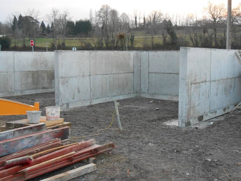 Aménagement béton banché à Gurs