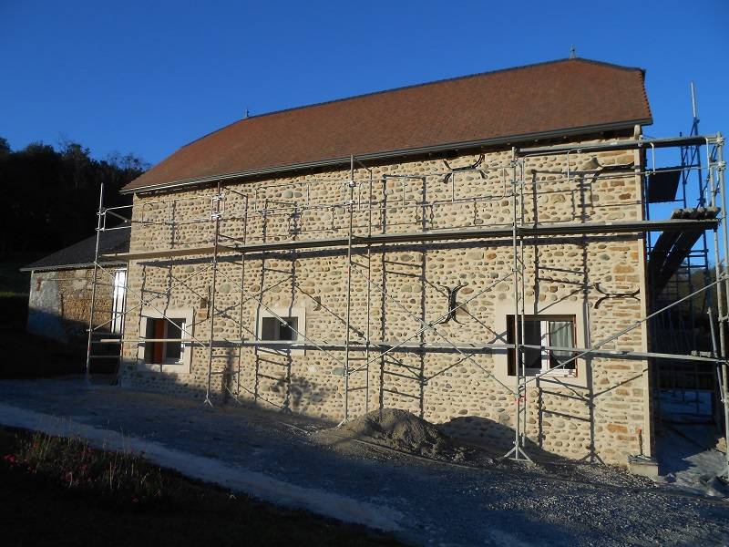 Rejointoiement façades à Lucq-de-Béarn